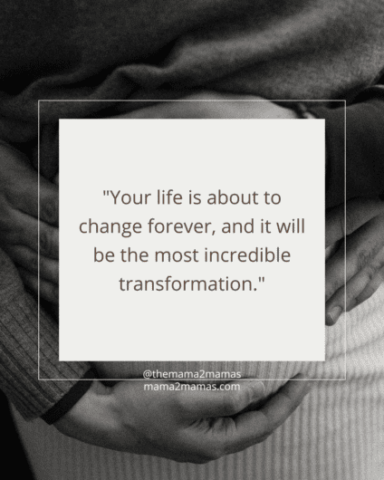 "Your life is about to change forever, and it will be the most incredible transformation."